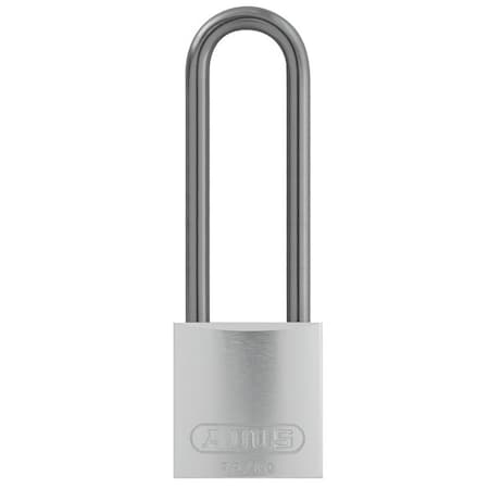 Lockout Padlock, Keyed Different, Aluminum, Silver, 3 in Shackle Height, 1 1/2 in Body Width MPN:72 HB/40-75 KD Silver