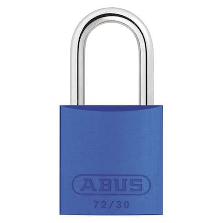 Lockout Padlock, Keyed Alike, Aluminum, Blue, 1 in Shackle Height, 1 1/4 in Body Width MPN:72/30 KA TT36