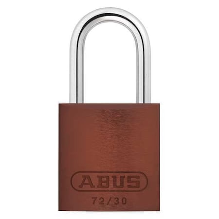 Lockout Padlock, Keyed Different, Aluminum, Brown, 1 in Shackle Height, 1 1/4 in Body Width MPN:72/30 KD