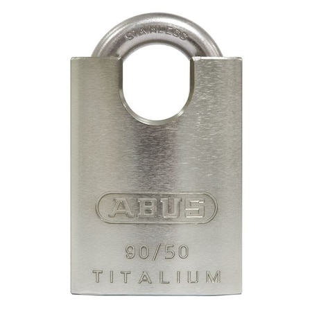 Lockout Padlock, Keyed Alike, Aluminum, Silver, 7/8 in Shackle Height, 2 in Body Width MPN:90RK/50 KA
