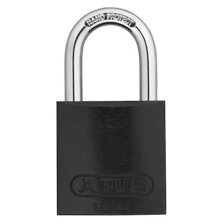 Keyed Padlock, Open, Aluminum Body, Hardened Steel Shackle, 3/4 in W, 6 PK MPN:09181