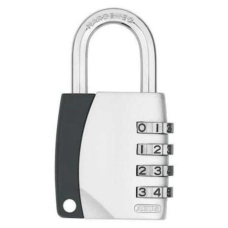 Combination Padlock, 1 3/4in, Rectgle, Blck MPN:12825