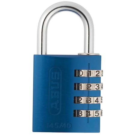 Combination Padlock, Side, Black/Silver MPN:145/40 Blue