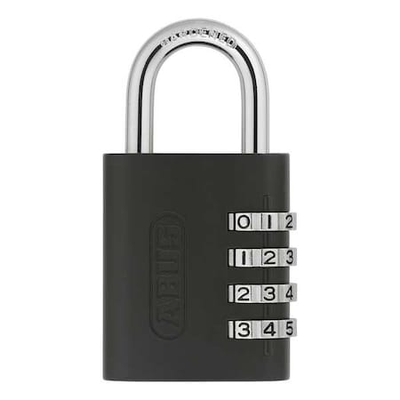 Combination Padlock, Side, Black/Silver MPN:158KC