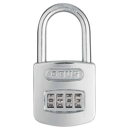 Combination Padlock, Front, Black/Silver MPN:160HB/50-50
