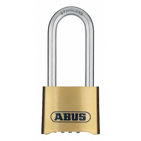 Combination Padlock, Bottom, Black/Silver MPN:180IBHB/50
