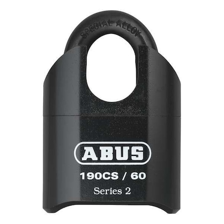 Combination Padlock, Bottom, Black/Silver MPN:190CS/60