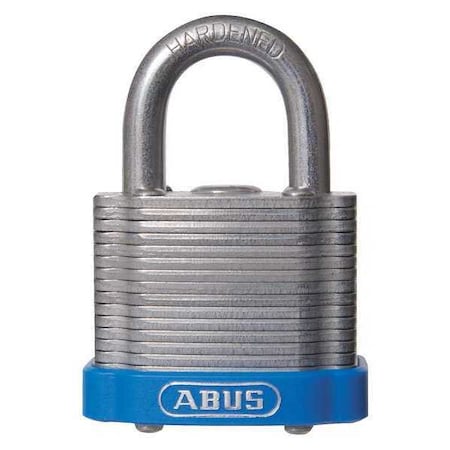 Keyed Padlock, Open, Rectangular Steel Body, Hardened Steel Shackle, 3/4 in W, 6 PK MPN:19308