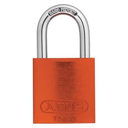 Keyed Padlock, Open, Rectangular Steel Body, Hardened Steel Shackle, 3/4 in W, 6 PK MPN:19311
