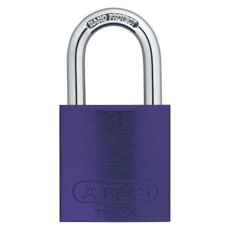 Keyed Padlock, Open, Rectangular Steel Body, Hardened Steel Shackle, 3/4 in W, 6 PK MPN:19332