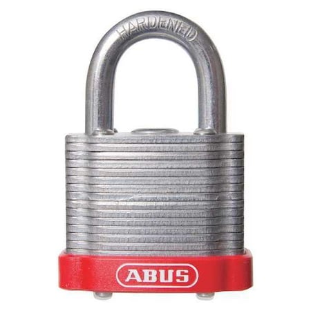 Keyed Padlock, Steel Body, Hardened Steel Shackle, 11/16 in W, 3 PK MPN:19339