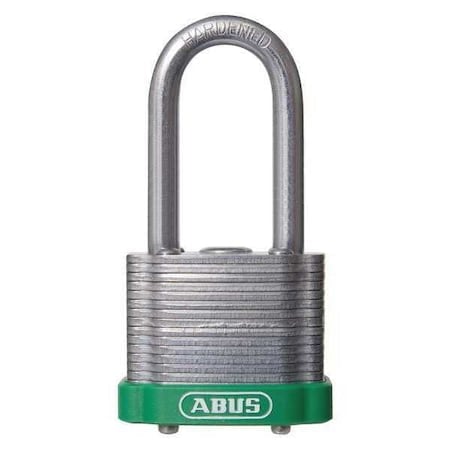 Keyed Padlock, Open, Rectangular Steel Body, Hardened Steel Shackle, 3/4 in W, 6 PK MPN:19352