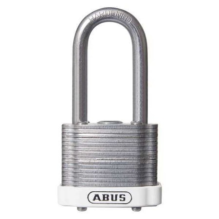 Keyed Padlock, Open, Rectangular Steel Body, Hardened Steel Shackle, 3/4 in W, 6 PK MPN:19358
