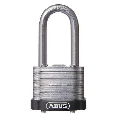 Keyed Padlock, Open, Rectangular Steel Body, Hardened Steel Shackle, 11/16 in W, 3 PK MPN:19364
