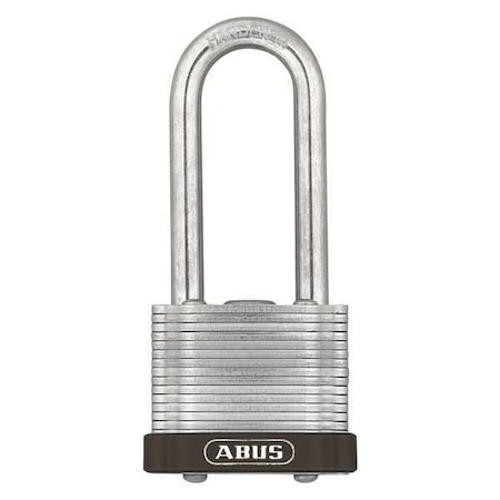 Keyed Padlock, Open, Rectangular Steel Body, Hardened Steel Shackle, 11/16 in W, 3 PK MPN:19372