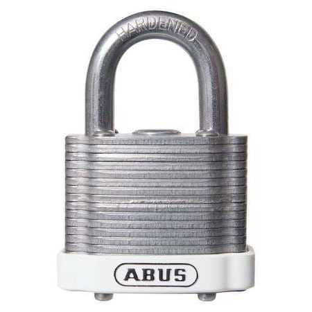 Keyed Padlock, Open, Rectangular Steel Body, Hardened Steel Shackle, 3/4 in W, 6 PK MPN:19686