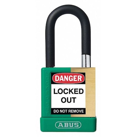 Keyed Padlock, Open, Rectangular Steel Body, Hardened Steel Shackle, 3/4 in W MPN:20032