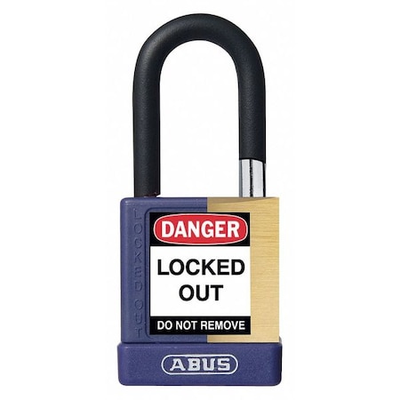 Keyed Padlock, Open, Rectangular Steel Body, Hardened Steel Shackle, 3/4 in W MPN:20035