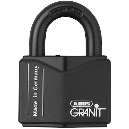 Padlock, Master Keyed, Standard Shackle, Rectangular Hardened Steel Body, Hardened Steel Shackle MPN:37/55 MK KD