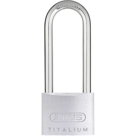 Padlock, Keyed Different, Long Shackle, Square Aluminum Body, Steel Shackle, 7/8 in W MPN:64TI/40HB-63 KD