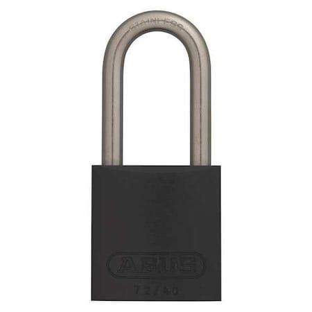KA 72 Ser Alum Lock 1-1/2 Key No.Tt03657, Aluminum Body, Hardened Steel Shackle MPN:72HBB/40-40KABLKTT0365