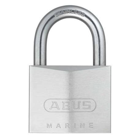 Padlock, Keyed Alike, Standard Shackle, Rectangular Brass Body, Stainless Steel Shackle MPN:75168