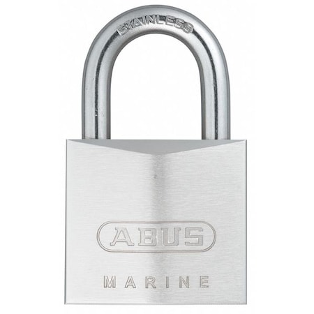 Padlock, Keyed Alike, Standard Shackle, Rectangular Brass Body, Stainless Steel Shackle, 27/32 in W MPN:75IB/40 KA