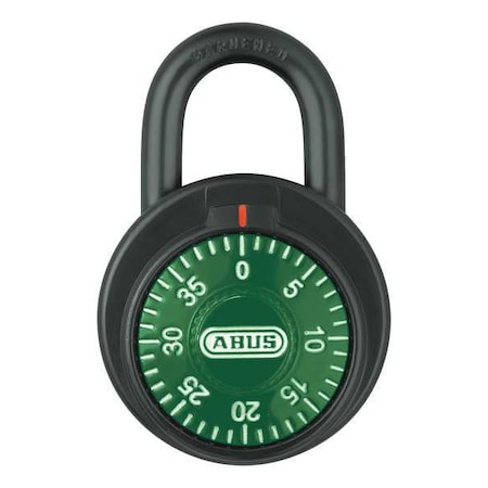 Combination Padlock, Front, Black/Silver MPN:78/50 Green