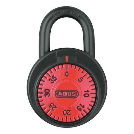Combination Padlock, Front, Red MPN:78/50 KC Red