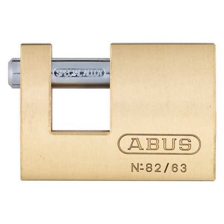 Padlock, Keyed Different, Shutter Shackle, Brass Body, Steel Shackle, 3/4 in W MPN:82/63 KD