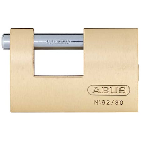 Padlock, Keyed Different, Shutter Shackle, Brass Body, Steel Shackle, 13/16 in W MPN:82/90 KD