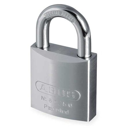 Padlock, Keyed Different, Standard Shackle, Square Brass Body, Steel Shackle, 7/8 in W MPN:83/50 RK KD-200