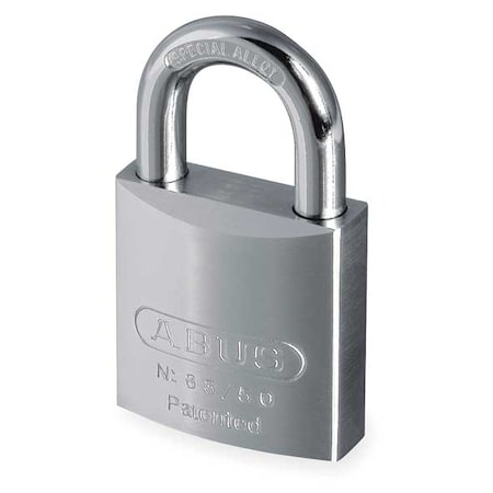 Padlock, Keyed Different, Standard Shackle, Square Brass Body, Steel Shackle, 7/8 in W MPN:83/50 RK KD-700