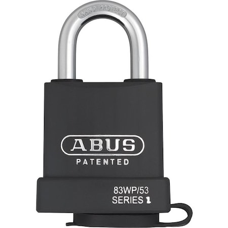Padlock, Keyed Different, Standard Shackle, Rectangular Hardened Steel Body, Steel Shackle MPN:83WP/53 KD