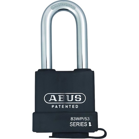 Padlock, Keyed Different, Long Shackle, Rectangular Hardened Steel Body, Steel Shackle, 7/8 in W MPN:83WP/53HB-63 KD