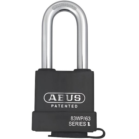 Padlock, Keyed Different, Long Shackle, Rectangular Hardened Steel Body, Steel Shackle, 7/8 in W MPN:83WP/63HB-63 KD