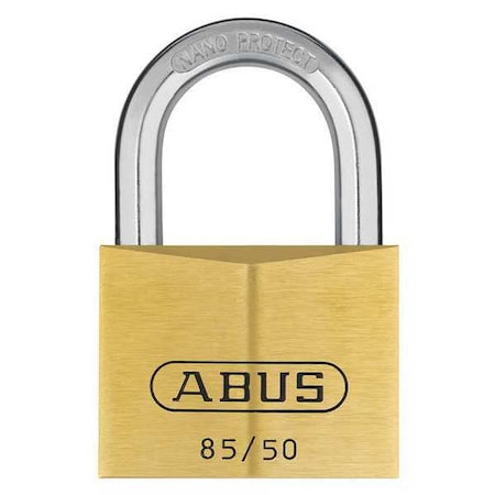 Padlock, Master Keyed, Standard Shackle, Rectangular Brass Body, Steel Shackle, 1 3/16 in W MPN:85/50 MK KD
