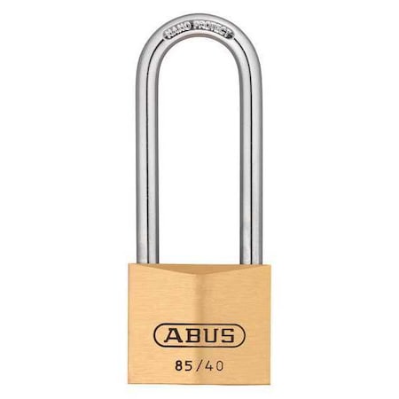 Padlock, Master Keyed, Long Shackle, Rectangular Brass Body, Steel Shackle, 15/16 in W MPN:85HB/40 MK KD