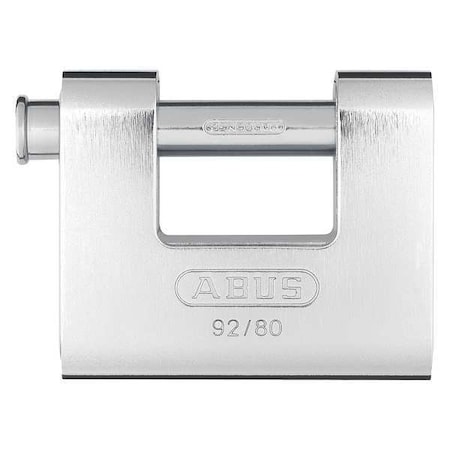 Padlock, Keyed Alike, Shutter Shackle, Brass Body, Steel Shackle, 1 9/16 in W MPN:92/80 KA