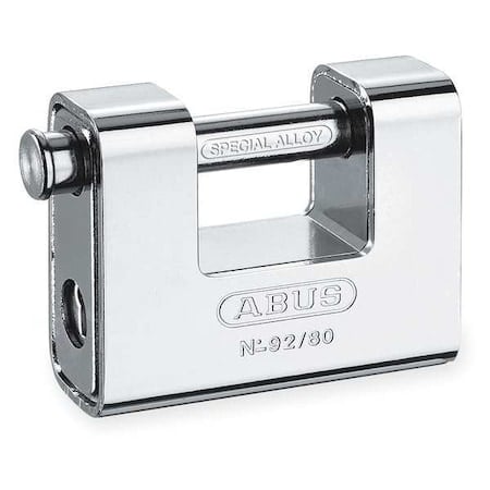 Padlock, Keyed Different, Shutter Shackle, Brass Body, Steel Shackle, 1 9/16 in W MPN:92/80 KD