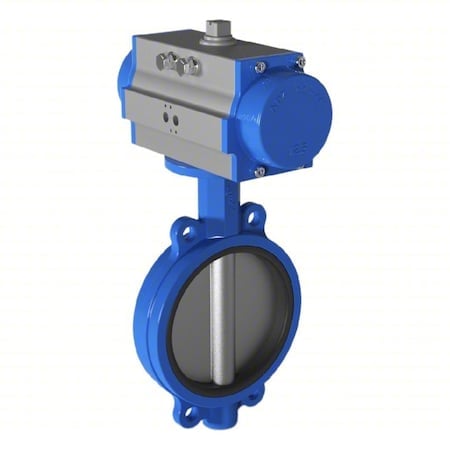 Pneum Butterfly Valve, Duct Iron, 2 1/2 in MPN:5350037460