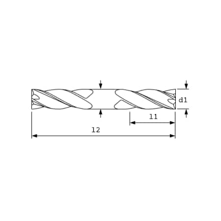 SC Endmill, 4FL, BRT, 1/8