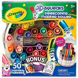 Crayola® Pip-Squeaks Telescoping Marker Tower Assorted Colors 50/Set 588750