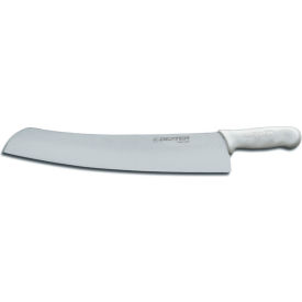 Dexter Russell 18073- Pizza Knife High Carbon Steel Stamped White Handle 18