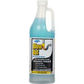 ComStar® 1 Quart Blow Out Industrial Strength Non-Acid Liquid Drain Cleaner Eco-Safe 30-475 - Pkg Qty 6