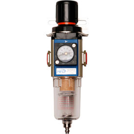 Bimba MFD MGAFR300 Filter/Reg 1/4 NPT 5 Microns Semi-Auto Drain 20-130 PSI Poly Bowl MGAFR300-08-SM-W