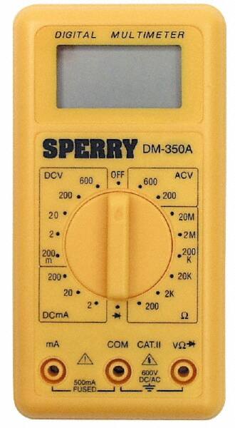 Compact Digital & True RMS Multimeter: 600 VAC/VDC MPN:DM-350A