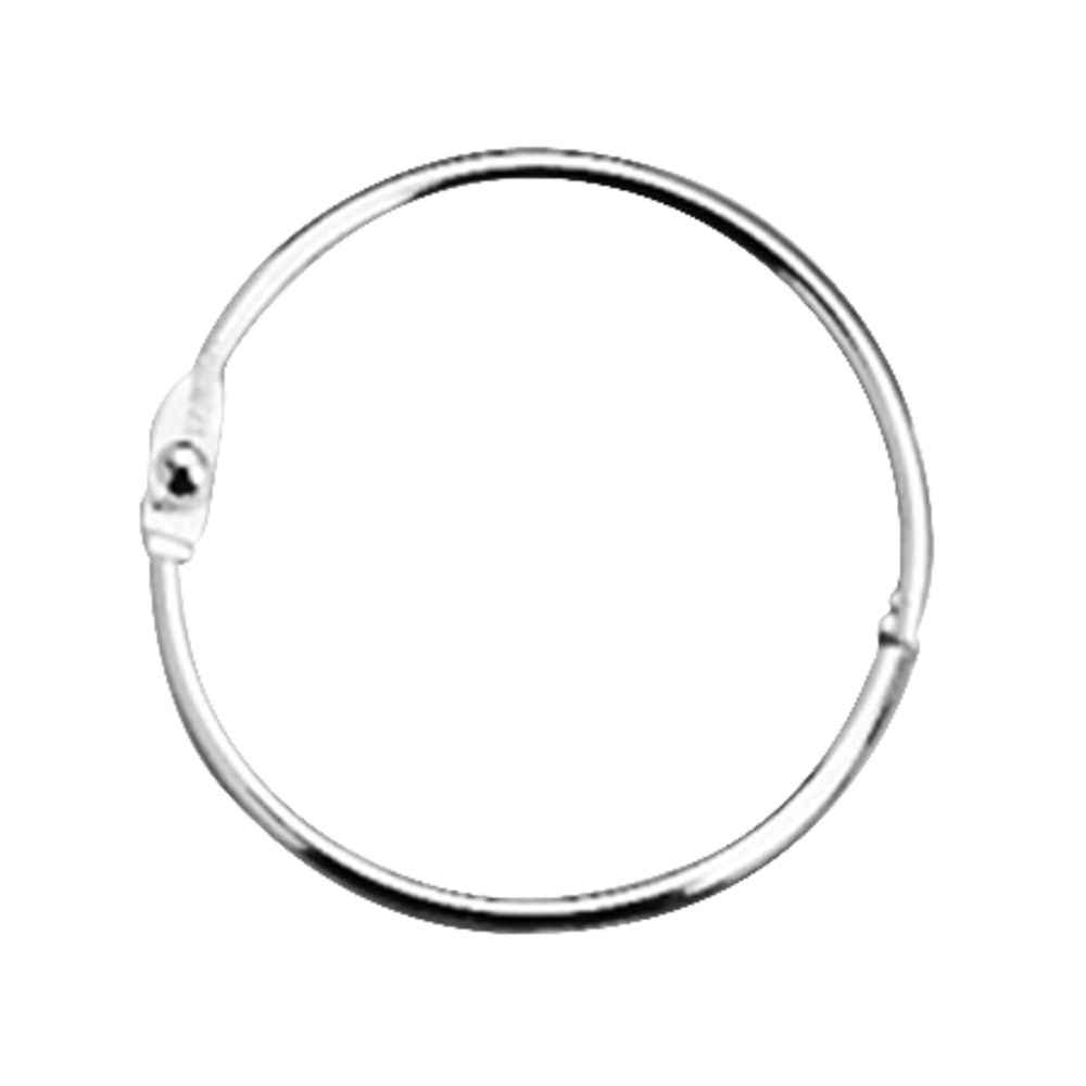 ACCO Loose-Leaf Rings, 3/4in Diameter, Silver, Box Of 100 (Min Order Qty 3) MPN:72201