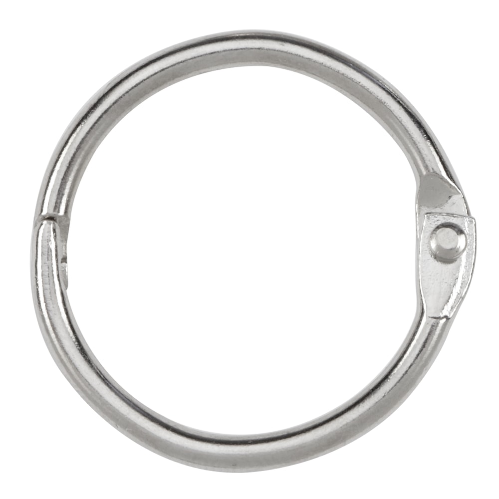 ACCO Loose-Leaf Rings, 1in Diameter, Silver, Box Of 100 (Min Order Qty 3) MPN:A7072202