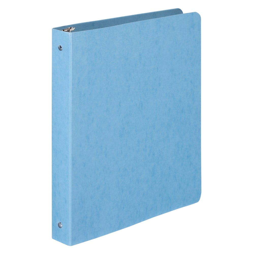 Wilson Jones Presstex 3-Ring Binder, 1in Round Rings, Light Blue MPN:A7038612